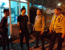 Patroli Dini Hari 1051 Polsektro Tanah Abang Dan Sambangi Petugas Keamanan Bawaslu Kota Adm Jakarta Pusat