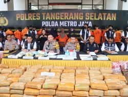 Ungkap Penyalahgunaan Narkotika, Polres Tangsel Sita 642 Kg Ganja, 7,8 Kg Sabu dan 1,1 Kg MDMA