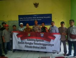 Polsek Bekasi Selatan Gelar Cooling System Jelang Pilkada 2024 di Margajaya