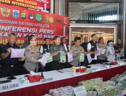 Polda Metro Berhasil Gagalkan Peredaran 207 Kg Sabu Dan 90.000 Butir Ekstasi Jaringan Internasional