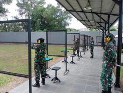 PERTAJAM DAN ASAH KEMAMPUAN PRAJURIT, SATLINLAMIL 3 LAKSANAKAN LATIHAN MENEMBAK