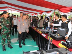 Kapolri dan Panglima Cek Kesiapan Pengamanan Pilkada Serentak di Jatim