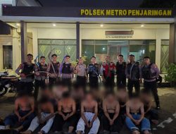 Diduga Hendak Tawuran, 13 Remaja Konvoi Bawa Sajam diamankan Tim patroli perintis Presisi Polres Metro Jakarta Barat