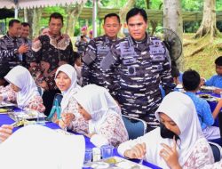 MENYONGSONG GENERASI EMAS 2045, TNI AL GELAR MAKAN BERGIZI BAGI GENERASI MUDA
