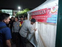 Kapolres Metro Bekasi Pantau Langsung Pos Pengamanan Nataru di Gedung Juang Tambun