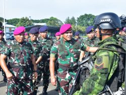 KASAL PIMPIN APEL GELAR RIKSIAPOPS SATGAS PAMTAS MOBILE YONIF 1 MARINIR DAN SATGAS BANMIN TAHUN 2025
