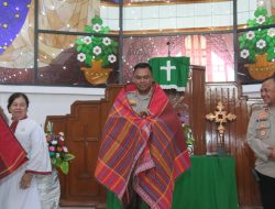 Wakapolres Metro Jakarta Utara Gelar “Minggu Kasih” di Gereja HKBP Kebon Bawang, Sampaikan Pesan Kamtibmas