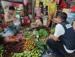 KEGIATAN PENINJAUAN PD PASAR JAYA MUARA ANGKE OLEH SATGAS PANGAN POLRES PELABUHAN TANJUNG PRIOK