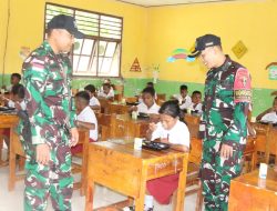 Pos Maubusa Satgas Yonif 741/GN Berbagi Kasih Melalui Program Makan Bergizi untuk Anak Sekolah Perbatasan