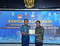 Panglima Kolinlamil Hadiri Penyerahan 230 Al-Qur’an dari Laksamana TNI (Purn) Prof. Dr. Marsetio