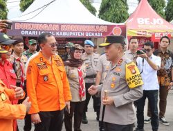 Kapolda Metro Jaya Tinjau Pos Pelayanan terpadu di Kedung Waringin Bekasi, untuk pastikan pemudik 2025 lancar