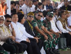 Kasad Hadiri Panen Raya oleh Presiden, Bentuk Komitmen Dukung Swasembada Pangan