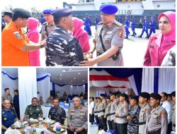 DANSATLINLAMIL 1 HADIRI SERTIJAB DAN PISAH SAMBUT KAKORPOLAIRUT BAHARKAM POLRI