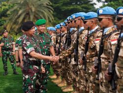 Kasad Dampingi Panglima TNI Berangkatkan 1.090 Personel Satgas UNIFIL ke Lebanon