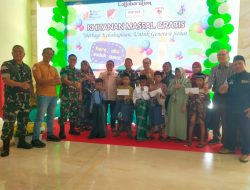 Babinsa Koramil 04/CKR Kodim 0503/JB Collaboratoon Adakan Khitanan Massal Gratis dihadiri Danrem 052/WKR