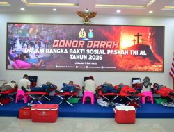 SETETES DARAH, SEJUTA HARAPAN : PRAJURIT KOLINLAMIL BERBAGI KASIH LEWAT AKSI DONOR DARAH PASKAH TNI AL