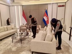 Satuan Brimob Polda Metro Jaya Amankan Kunjungan Presiden Senat Kerajaan Kamboja Melalui Sterilisasi Sejumlah Titik Strategis