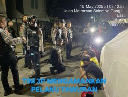 Patroli Perintis Polda Metro Jaya Tangkap 9 Pemuda Tawuran Bersenjata Tajam di Jakarta Timur