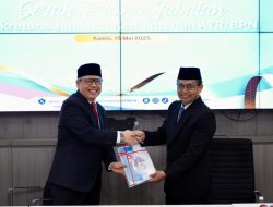 Serah Terima Jabatan Sekjen Kementerian ATR/BPN, Pudji Prasetijanto Hadi Minta Dukungan dalam Mengemban Amanah