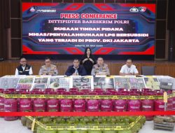 Direktorat Tindak Pidana Tertentu (Dittipidter) Bareskrim Polri Tangkap 10 Tersangka Sindikat Penyalahgunaan Gas Bersubsidi