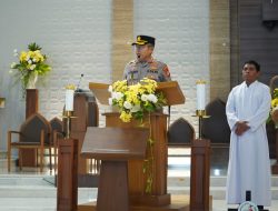 Kapolres Metro Jakarta Utara Tinjau Ibadah Kenaikan Isa Almasih di Gereja Kim Tae-gon