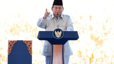 Presiden Prabowo Bahagia Bisa Panen Raya Jagung Bersama Polri