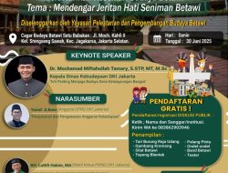 Jalih Pitoeng Minta YASBI Perjuangkan Aspirasi Pegiat Seni Budaya Betawi