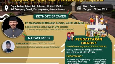 Jalih Pitoeng Minta YASBI Perjuangkan Aspirasi Pegiat Seni Budaya Betawi