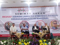 Indonesia Meillenial Center Gelar Seminar Hukum “RKUHAP Sebagai Langkah Strategis Menuju Kedaulatan Hukum Nasional”