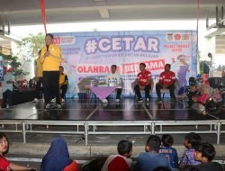 Kapolres Tangsel Hadiri Olahraga Bersama TNI/Polri dan Masyarakat Serta Sosialisasikan Program Cetar dan Pelayanan Publik Dalam Rangka HUT Ke-80 RI
