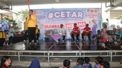 Kapolres Tangsel Hadiri Olahraga Bersama TNI/Polri dan Masyarakat Serta Sosialisasikan Program Cetar dan Pelayanan Publik Dalam Rangka HUT Ke-80 RI