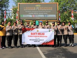 Polwan Polres Metro Bekasi Kota Gelar Bakti Religi Sambut Hari Jadi Polwan ke-77