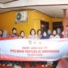 Polwan Polres Metro Jakarta Barat Anjangsana ke Purnawirawan, Wujud Kepedulian di HUT ke-77 Polwan
