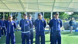 PANGKOLINLAMIL HADIRI PELEPASAN KONTINGEN TNI AL DALAM KEJUARAAN PIALA PANGLIMA TNI 2025
