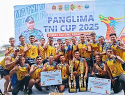 Tim Dayung Kolinlamil Raih Juara Di Kejurnas Dayung Perahu Naga Panglima TNI Cup 2025