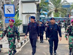 Perkuat Sinergi TNI–Polri, Brimob Polda Metro Jaya Sampaikan Ucapan Dirgahayu TNI ke-80 ke Korps Marinir