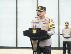 Kapolres Metro Jakarta Utara Pimpin Apel Pelantikan Kasat Tahti, Dihadiri 398 Personel