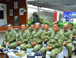 Sinergi TNI Dan Rakyat Bangun Kedaulatan Pangan, Pangkolinlamil Ikuti Vicon Ketahanan Pangan TNI AL