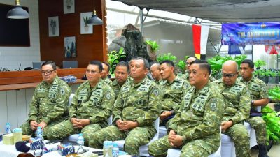Sinergi TNI Dan Rakyat Bangun Kedaulatan Pangan, Pangkolinlamil Ikuti Vicon Ketahanan Pangan TNI AL