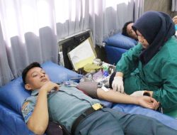 MENGABDI TANPA TEPI, SETETES DARAH UNTUK NEGERI, SATLINLAMIL 3 GELAR BAKTI SOSIAL DONOR DARAH SAMBUT HUT KE-5