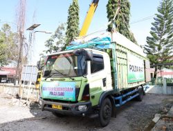 Peti Pendingin Jenazah Bantuan Polda Riau Tiba di RSUD Lubuk Basung Agam