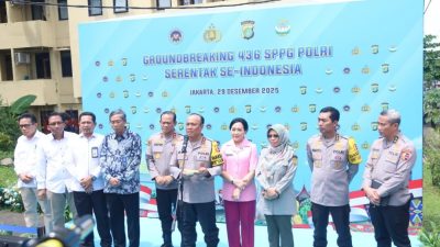 Wakapolri Pimpin Groundbreaking 436 SPPG Serentak, Dukung Program Makan Bergizi Gratis