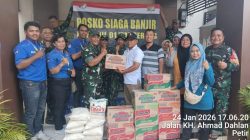 Gandeng KSP Mandiri Koramil 01 Tangerang Salurkan Bantuan Korban Banjir di Tangerang