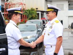 KAS KOLINLAMIL SAMBUT KUNJUNGAN KEHORMATAN CHIEF OF STAFF, JAPAN MARITIME SELF-DEFENSE FORCE DI MAKO KOLINLAMIL