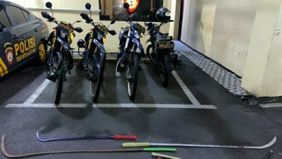 Satgas Anti Tawuran Brimob dan Polres Jaktim Gagalkan Tawuran, 4 Sajam Disita