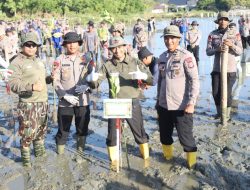 Green Policing Polda Aceh, Tanam 10 Ribu Mangrove untuk Perkuat Ketahanan Ekologi dan Ekonomi Desa Pesisir