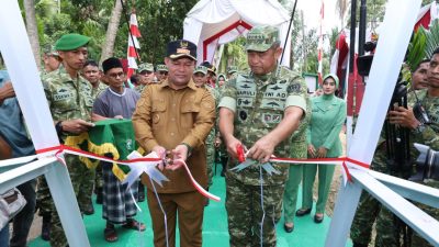Kasad Resmikan Jembatan Garuda di Lhokseumawe, Tandai Launching 200 Titik Jembatan di Indonesia