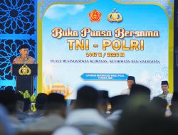 Buka Puasa Bersama TNI-Polri, Kapolri Tegaskan Sukseskan Program Presiden 