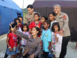 Lewat Belajar dan Bermain, Satgas Damai Cartenz Hadirkan Senyum Ceria Anak-anak Papua di Momen Paskah