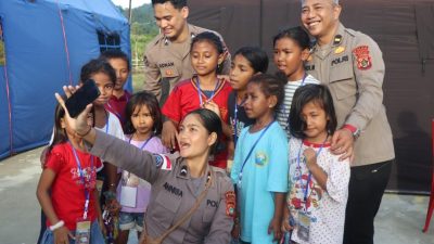 Lewat Belajar dan Bermain, Satgas Damai Cartenz Hadirkan Senyum Ceria Anak-anak Papua di Momen Paskah